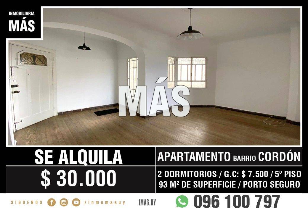 Apartamento Alquiler Cordón Montevideo iMas.uy MA