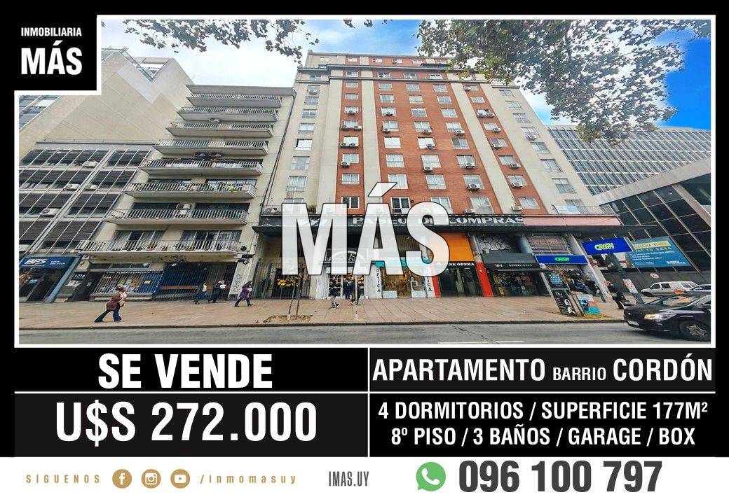 Apartamento Venta Garage Cordón Montevideo iMas.uy MA *