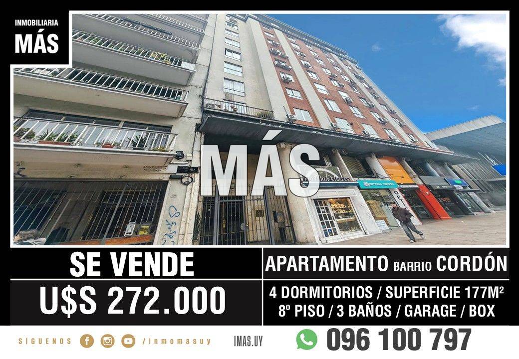 Apartamento Venta Garage Tres Cruces Montevideo iMas.uy MA