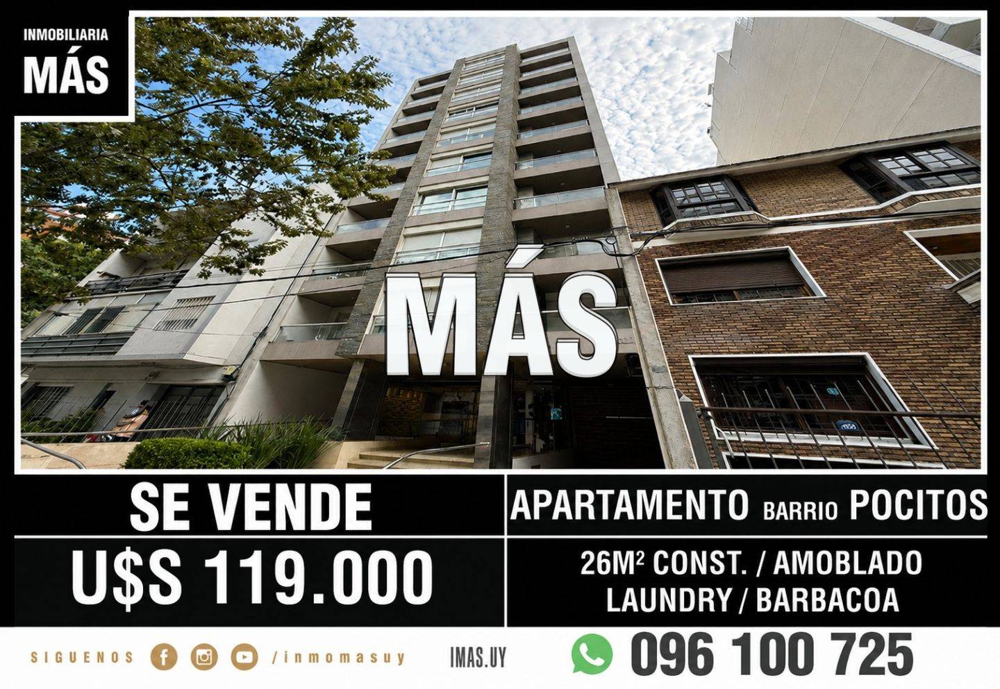 Apartamento Monoambiente Venta Pocitos Nuevo Montevideo iMas.uy LC