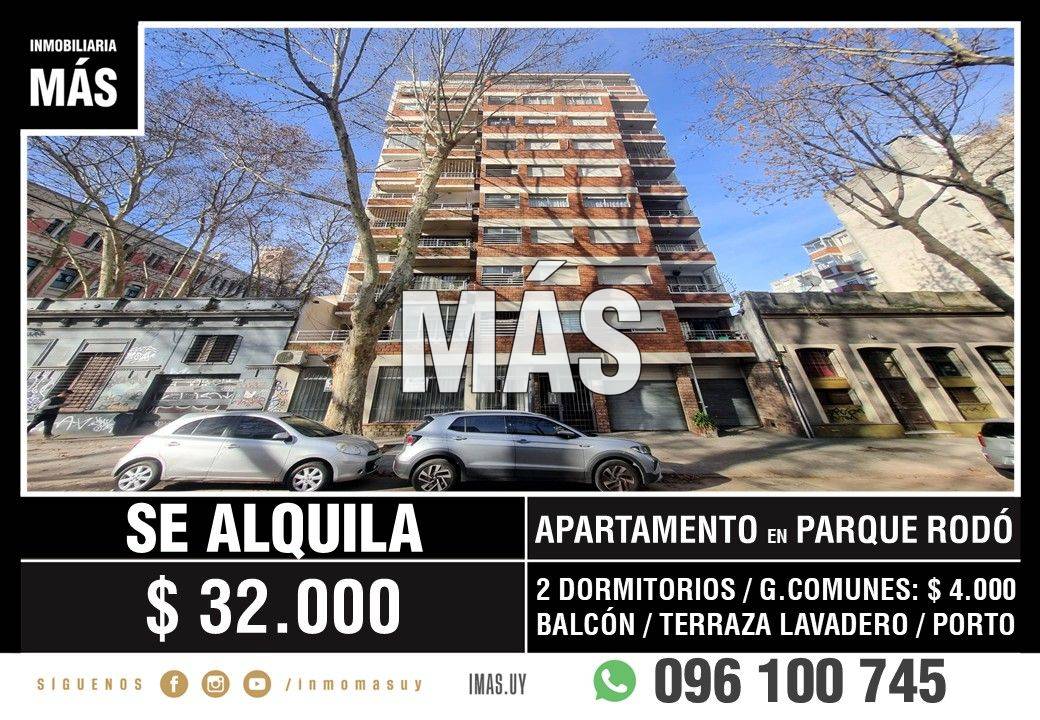 Apartamento Alquiler Parque Rodó Montevideo iMas.uy S *