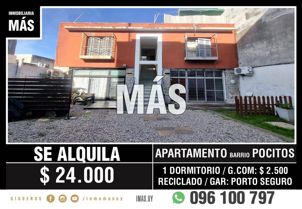 Apartamento Alquiler Pocitos Montevideo iMas.uy MA *