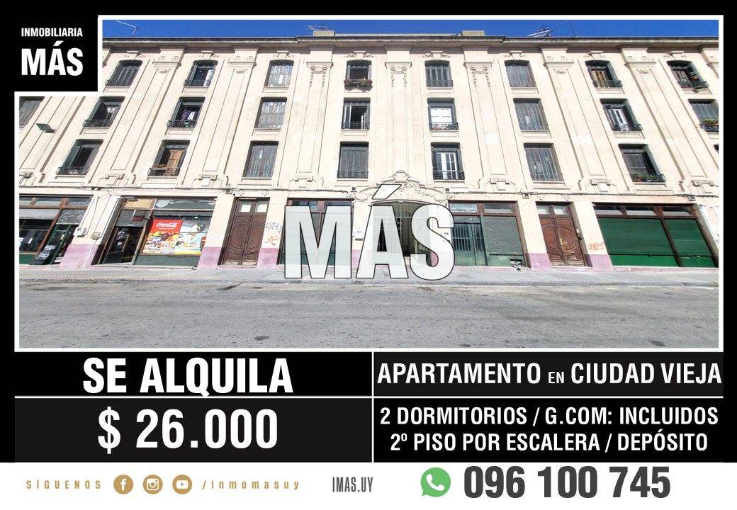 Apartamento Alquiler Ciudad Vieja Montevideo iMas.uy S *