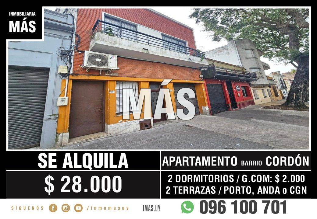 Apartamento Alquiler Cordón Montevideo iMas.uy L *