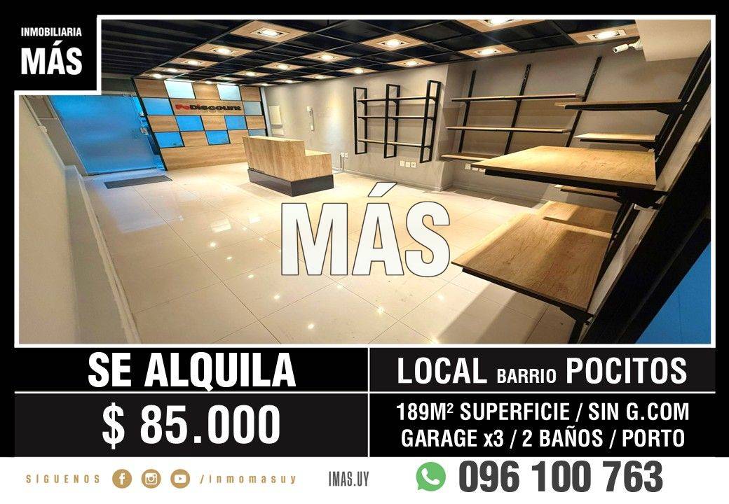 Local Comercial Alquiler Pocitos Nuevo Montevideo iMas.uy P