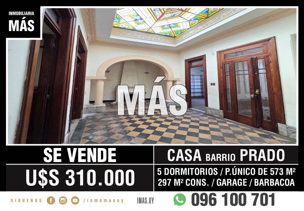 Casa Padrón Único Venta Prado Montevideo iMas.uy L *