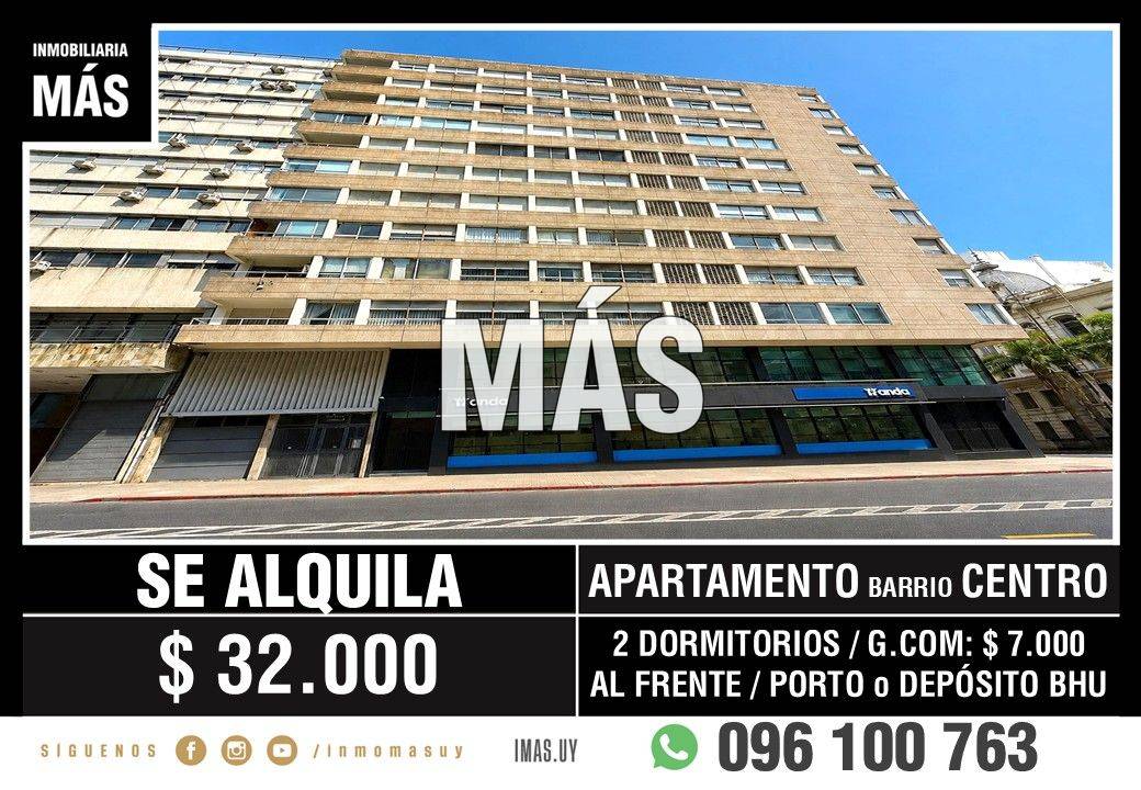 Apartamento Alquiler Centro Montevideo iMas.uy P *
