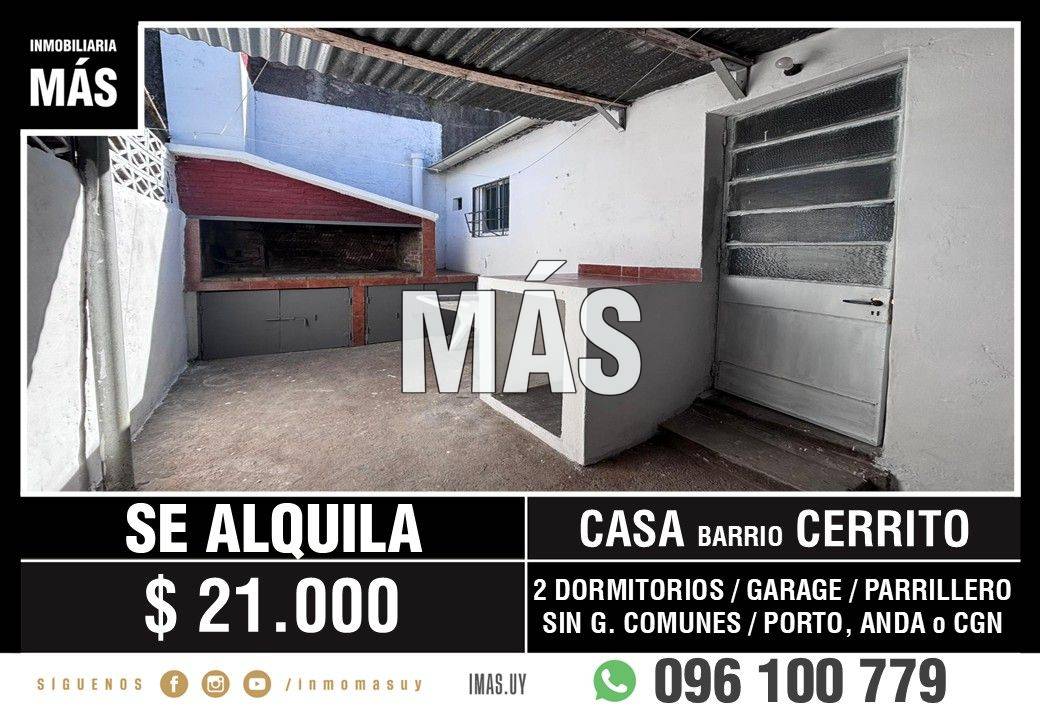Casa Alquiler Garage Nuevo Centro Montevideo iMas.uy MC