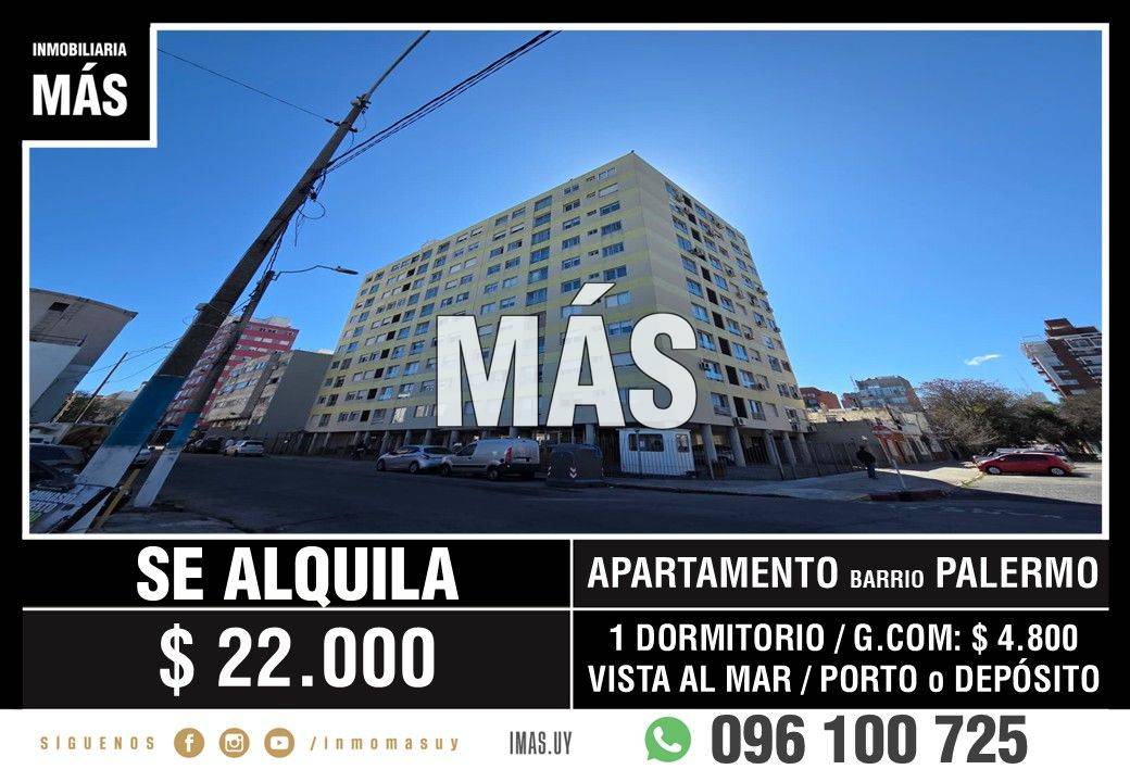 Apartamento Alquiler Palermo Montevideo iMas.uy LC *