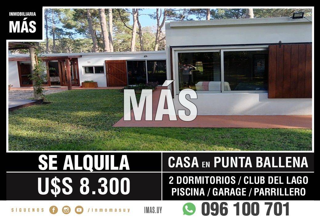 Casa en alquiler en Punta Ballena
