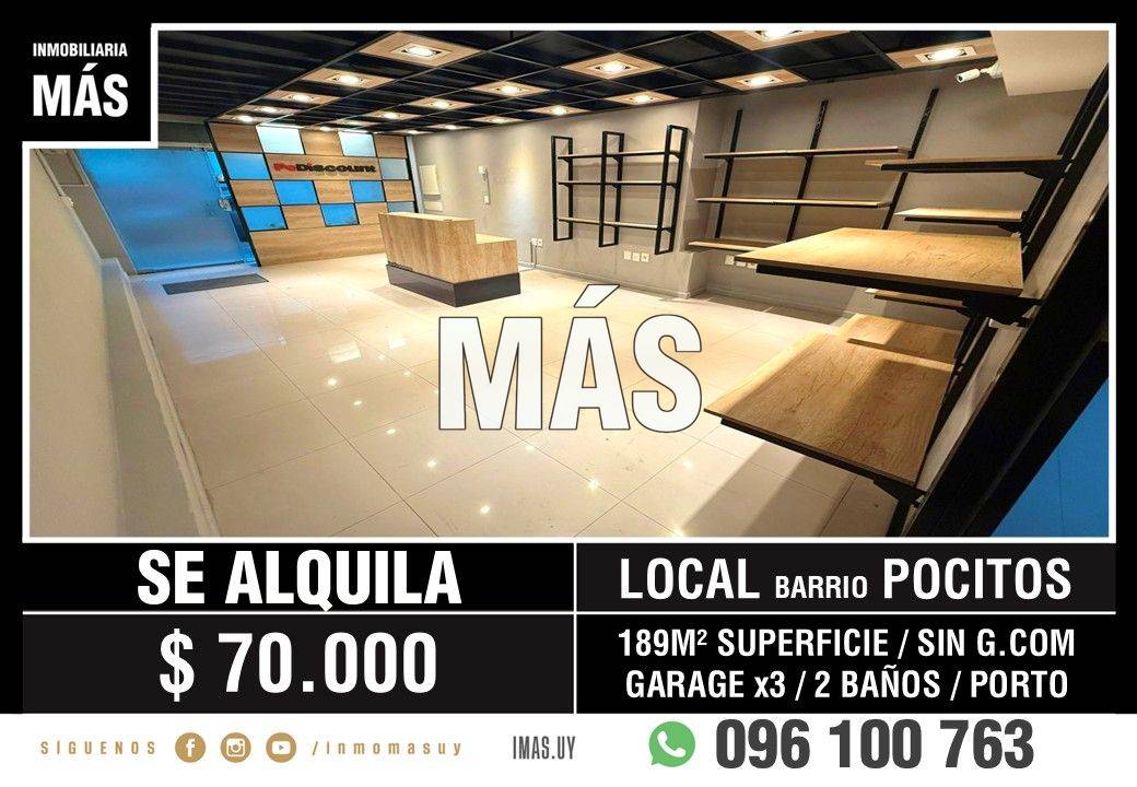 Local Comercial Alquiler Pocitos Nuevo Montevideo iMas.uy P