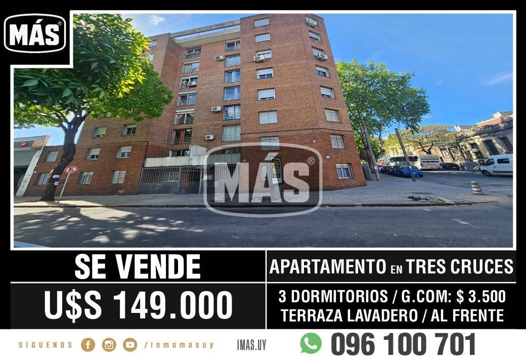 Apartamento Venta Tres Cruces Montevideo iMas.uy L *