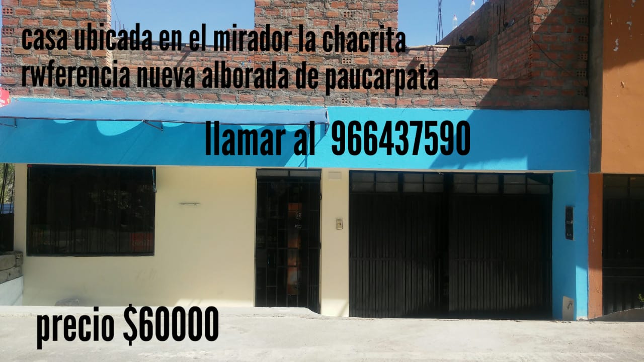Casa en venta en Paucarpata