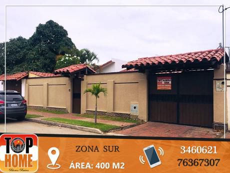 Hermosa Casa En Alquiler Zona Sur