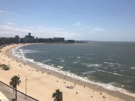 Apto En Rambla De Pocitos Amueblado,vista Espectacular