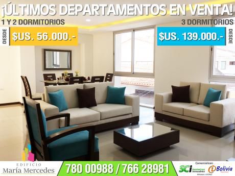 Dptos Desde $us 56.000 A 3 Cuadras De La Av. Monseñor Rivero