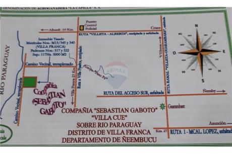 Vendo Inmueble Rural ñeembucú Villa Franca 117hs.