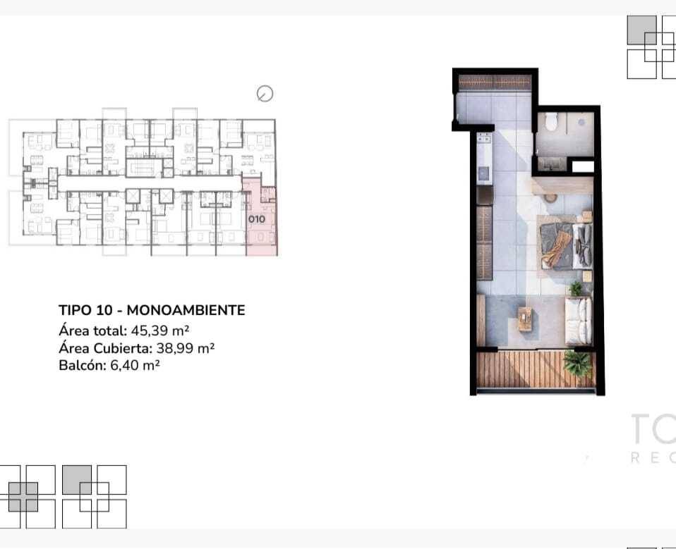 MONOAMBIENTE EN VENTA EN V TOWER RECOLETA — foto 2