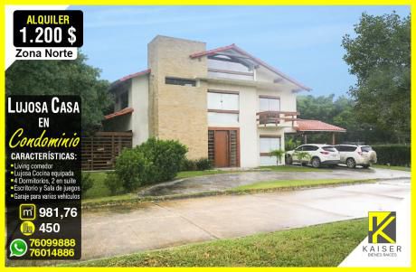 Hermosa Casa En Alquiler En Condominio Polo Country