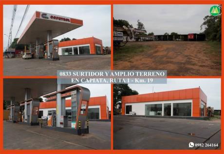 0833 Surtidor Y Amplio Terreno En Capiata