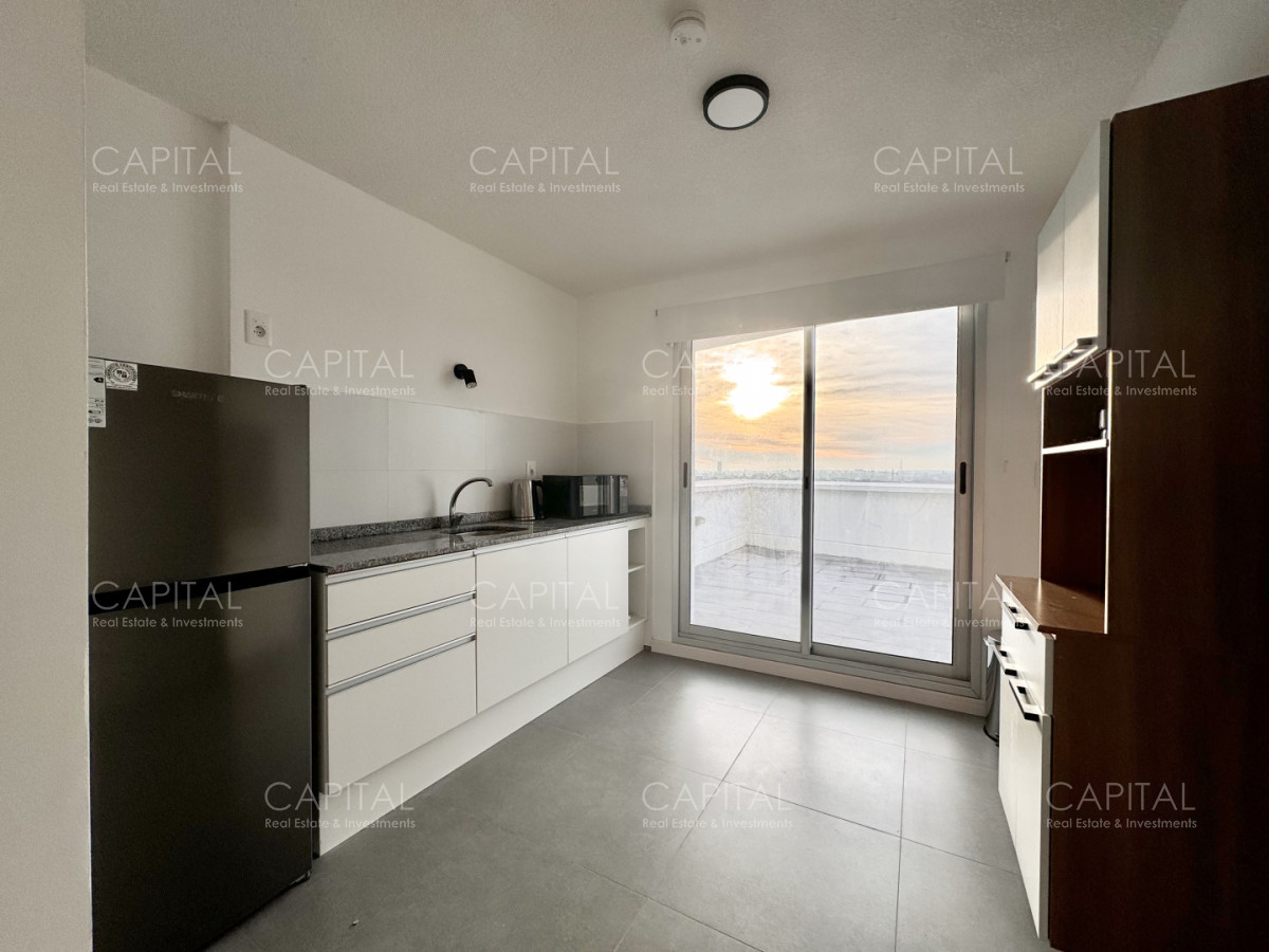 Apartamento amoblado de un dormitorio en alquiler anual, zona Tres Cruces, Cordón. · Foto 12