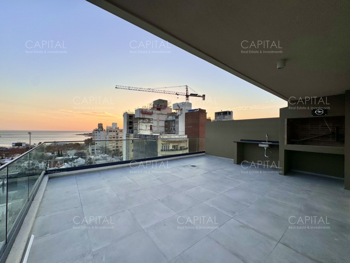 Apartamento de un dormitorio con parrillero propio y vista al mar en Parque Rodo · Foto 1