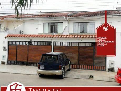 Anticretico.- 70,000 $us Casa 4 Dorm Av Roca Coronado 3er Anillo