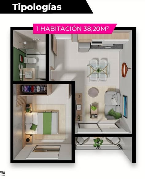 DEPARTAMENTO 1 DORMITORIO EN ALQUILER – ELEVA BY ZUBA — foto 2