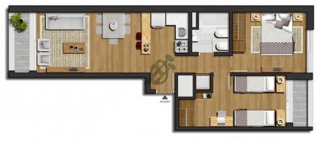 Apartamentos A Estrenar En Venta Sobre L.a. De Herrera