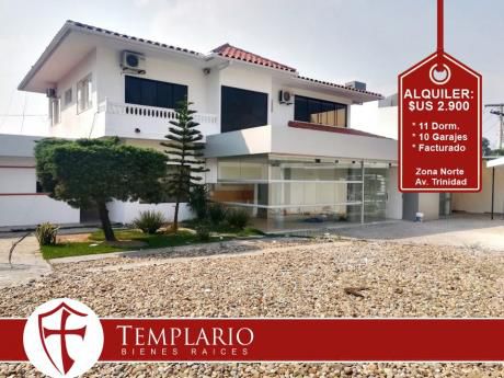 Av. Trinidad - Casa De 11 Dormitorios - Sobre Avenida - 10 Garajes