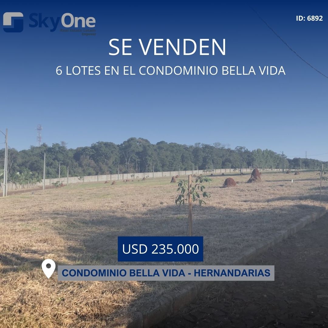 SE VENDEN 6 TERRENOS JUNTOS EN CONDOMINIO — foto 2