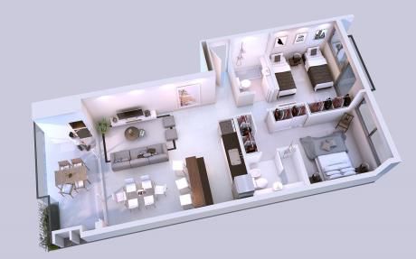 Departamento 2 Dormitorios En Barrio Las Mercedes