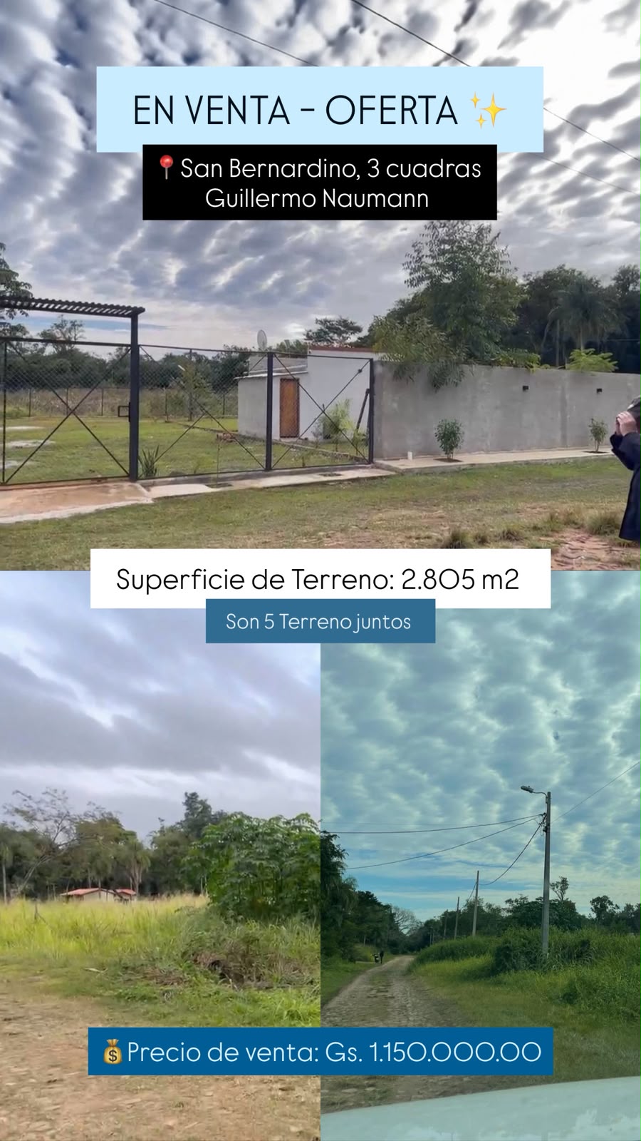Oferta de 5 terrenos en Sanber. A 3 cuadras de la Avda. Guillermo Naumann - foto 1