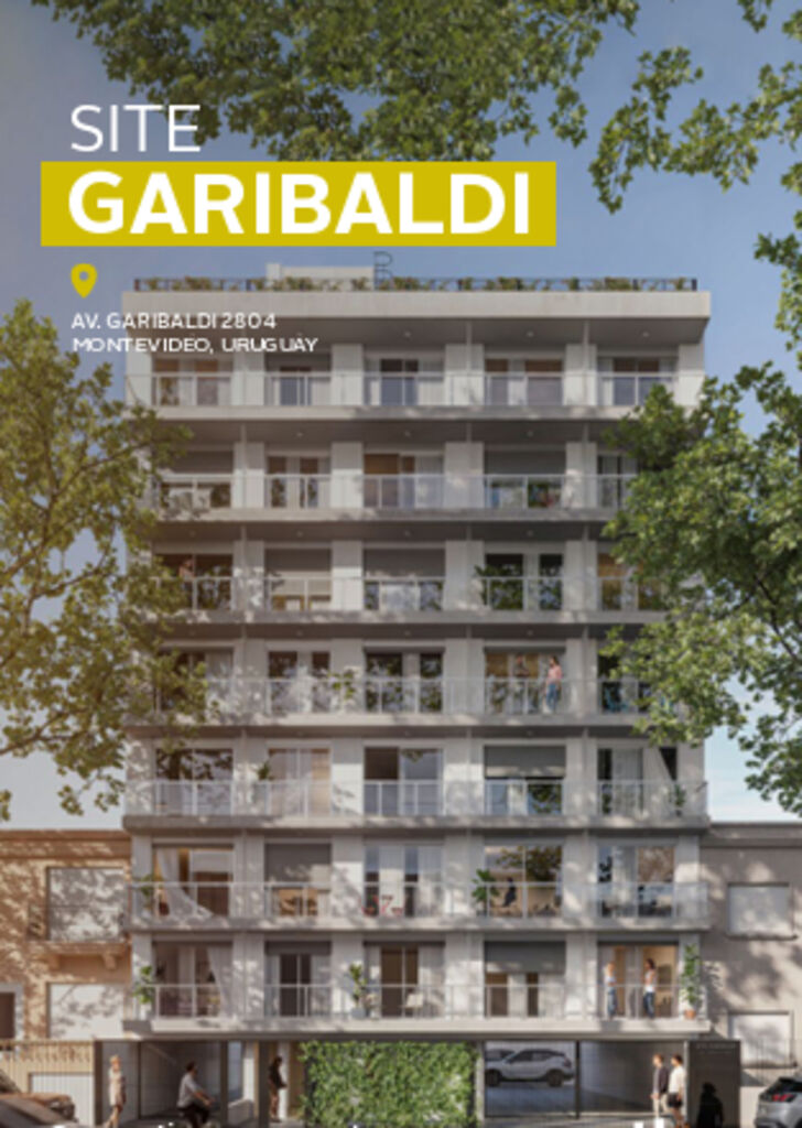 Monoambiente en construcción al frente | Site Garibaldi | USD 94.600