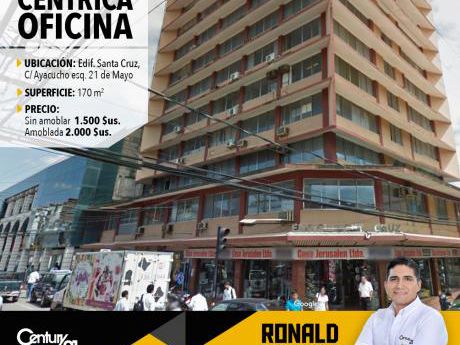 Céntrica Oficina En Alquiler