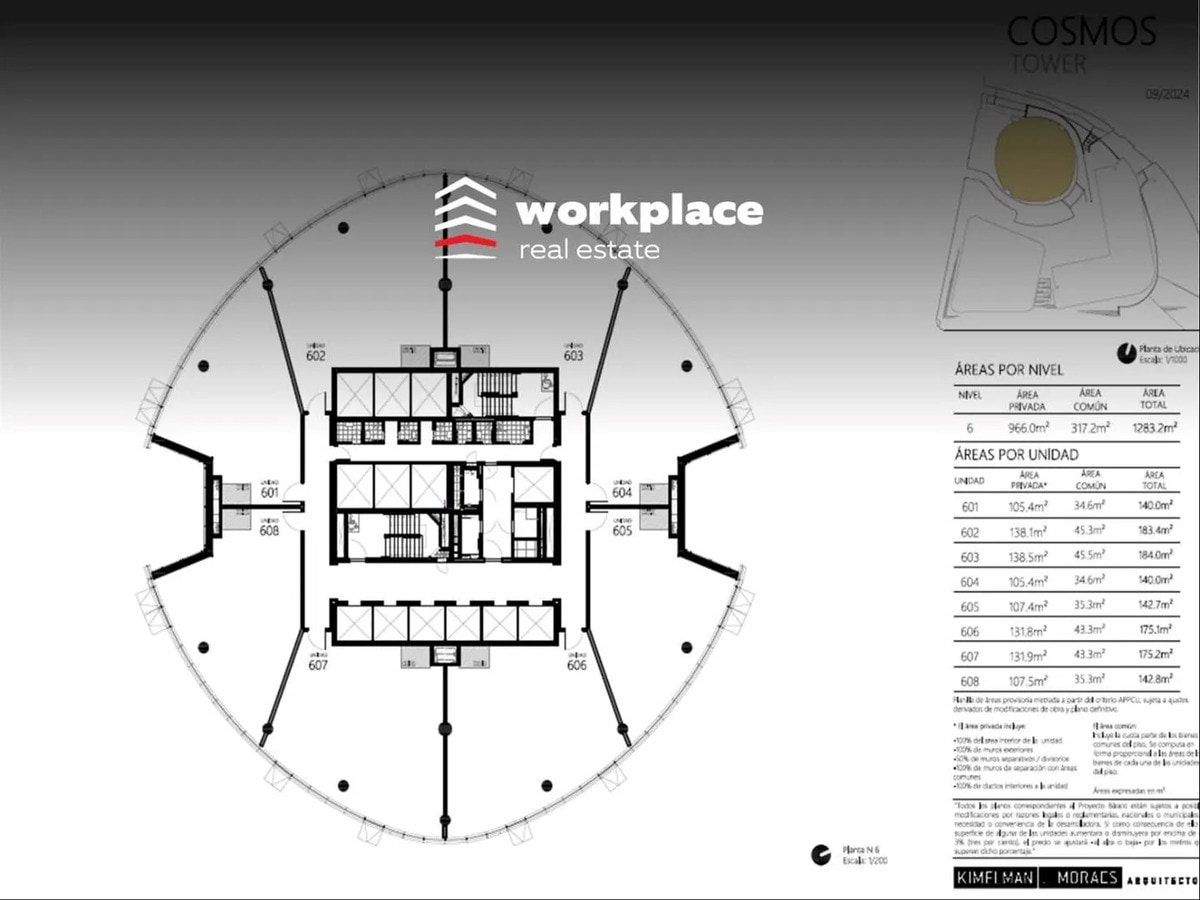 Alquiler Oficina Cosmos Tower / Df Buceo Con 4.000m2 De Amenities / A Estrenar · Foto 7
