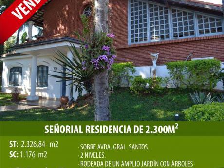 Vendo Señorial Residencia En Asunción
