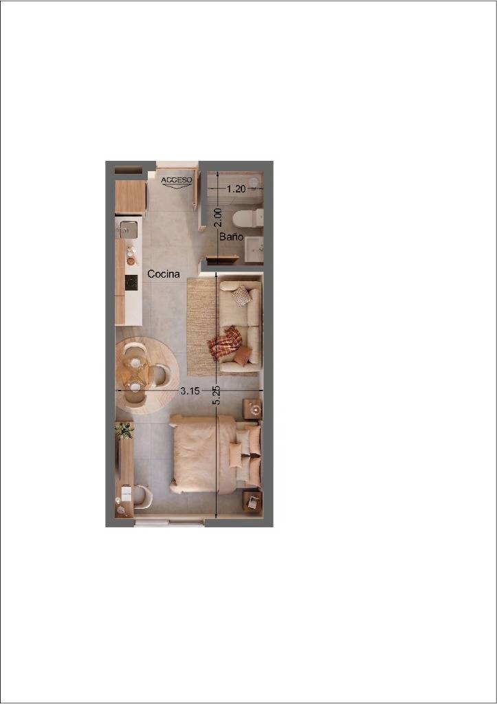 VENDO MONOAMBIENTE EN POZO ZONA CIT — foto 2