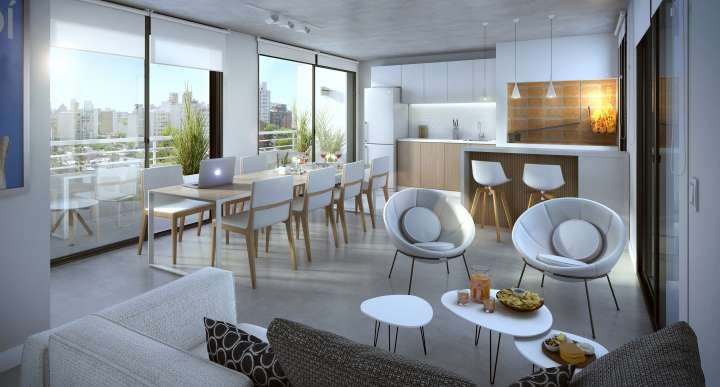 Alquiler apartamento 1 dormitorio en Punta Carretas, Barbacoa con parrillero, Gimnasio, Cowork, Rooftop y Lavadero. · Foto 5