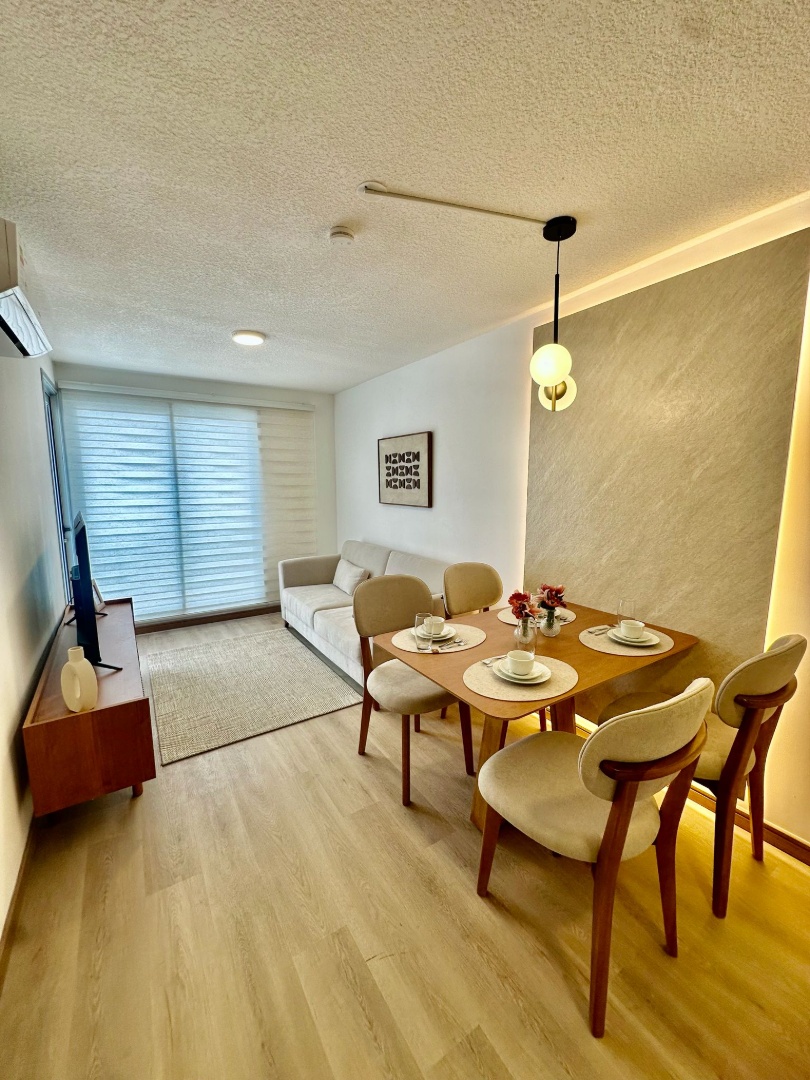 Alquiler de Apartamento a estrenar 1 dormitorio muy lindo con Balcon en Tres Cruces AMOBLADO y Garaje