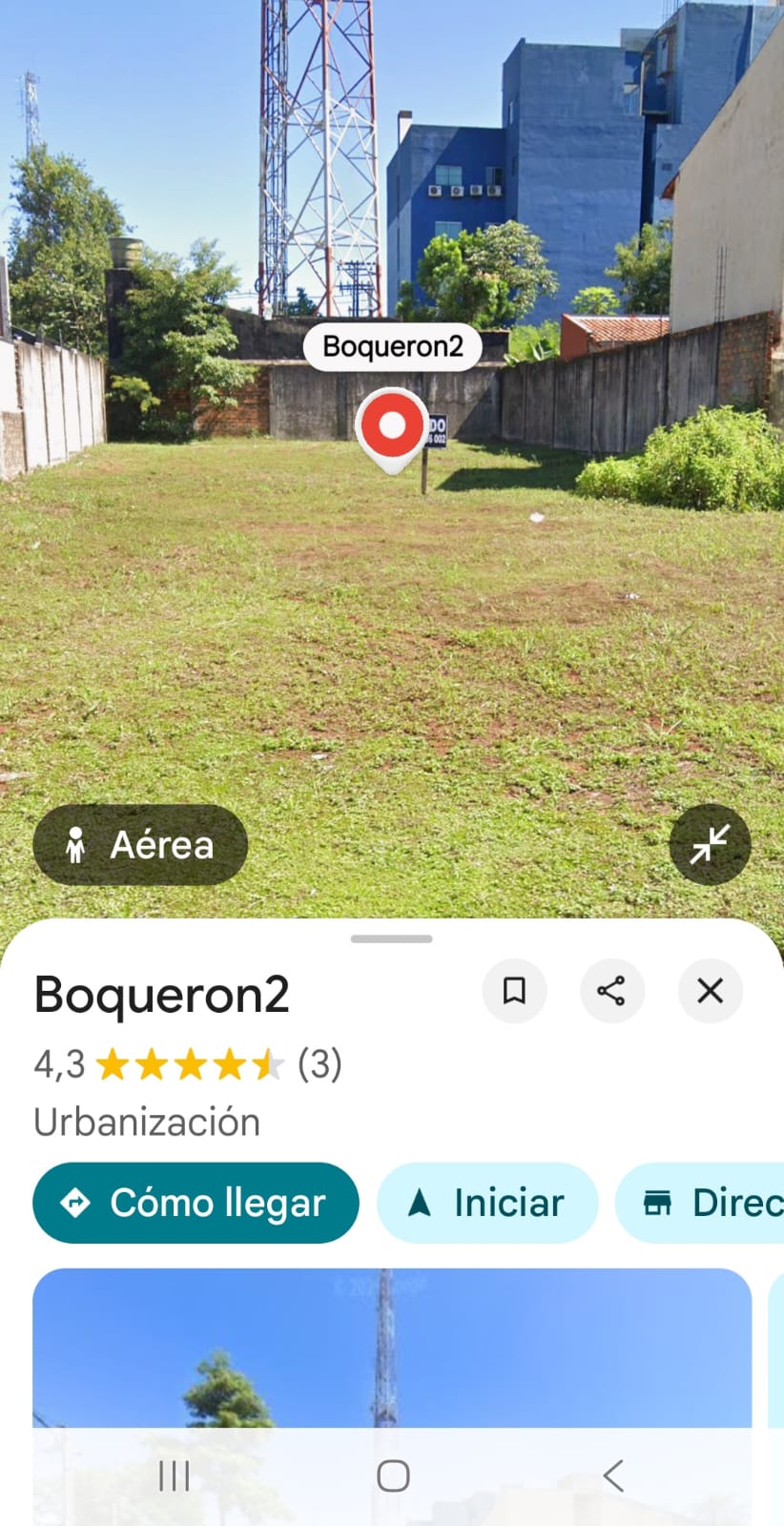 VENDO TERRENO A 30 MTS DE LA PLAZA DEL BARRIO BOQUERON 2!! — foto 2