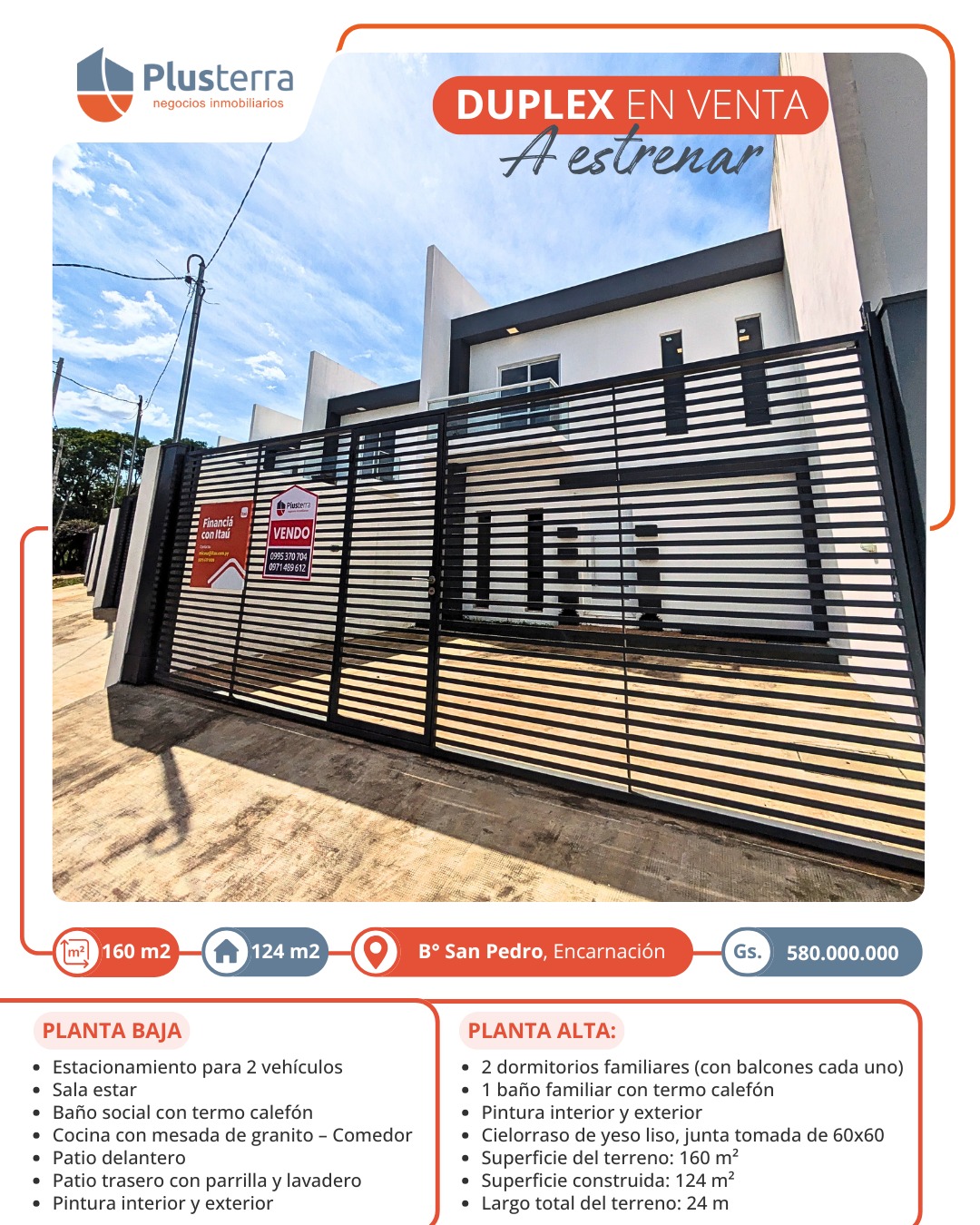 DÚPLEX EN VENTA – A ESTRENAR  Barrio San Pedro, Encarnación — foto 2