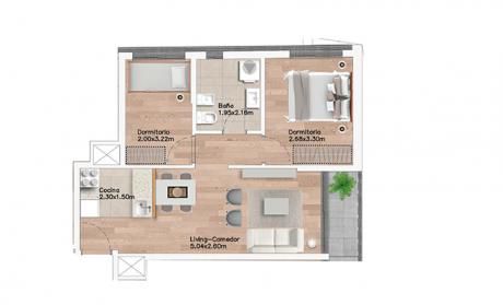 Apartamento En Venta 2 Dormitorios