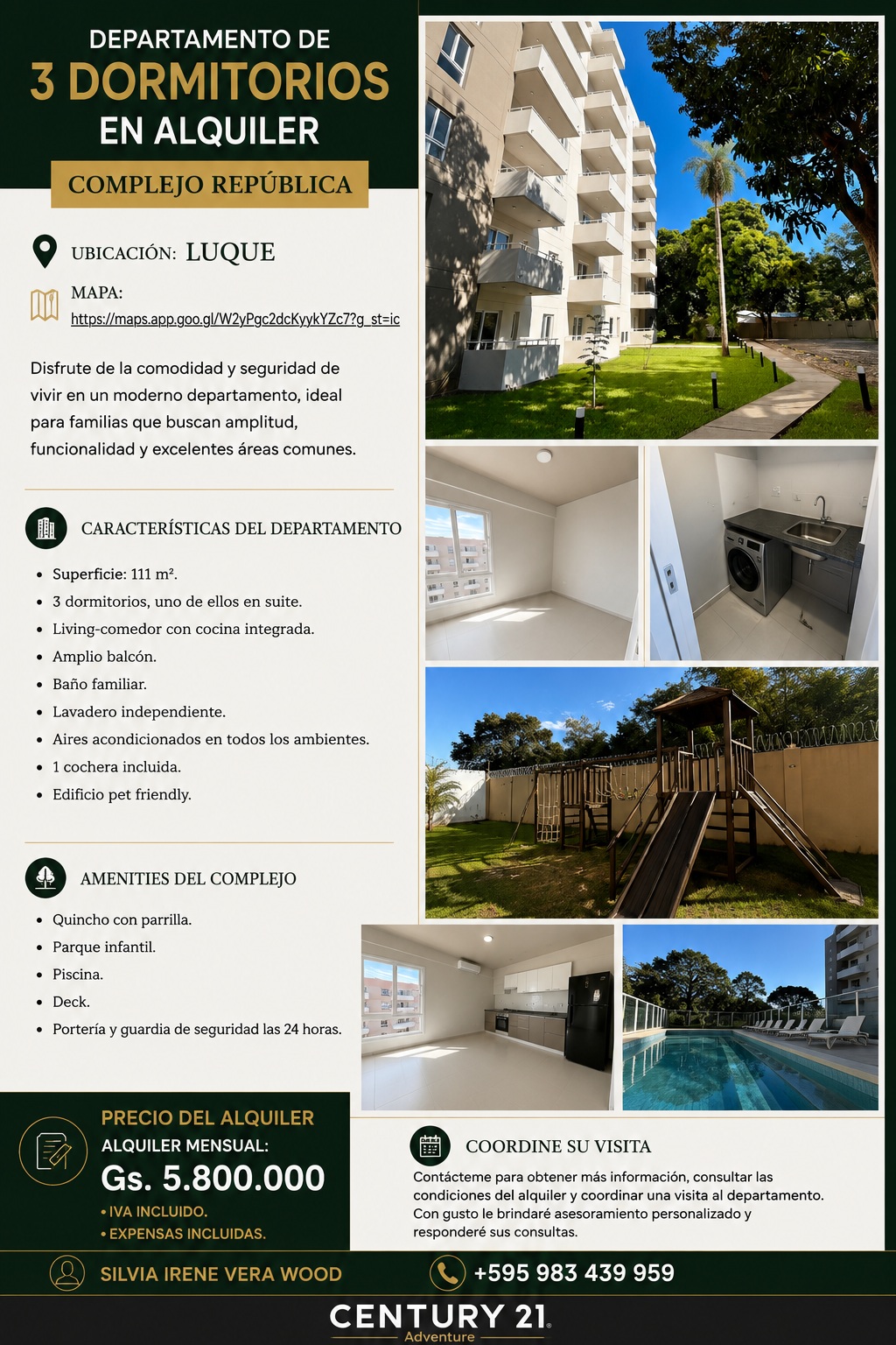 DEPARTAMENTO DE 3 DORMITORIOS EN ALQUILER | COMPLEJO REPÚBLICA — foto 2
