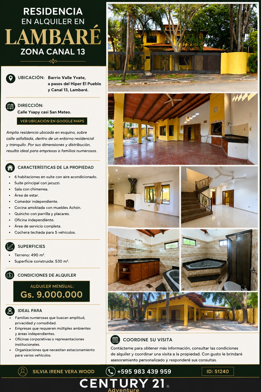 RESIDENCIA EN ALQUILER EN LAMBARÉ | ZONA CANAL 13 — foto 2