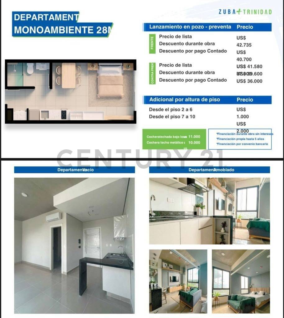 DEPARTAMENTOS MONOAMBIENTE EN LANZAMIENTO ZUBA TRINIDAD — foto 3