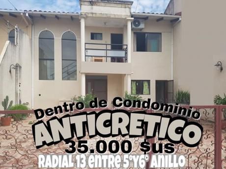 Casa De 2 Plantas En Anticretico