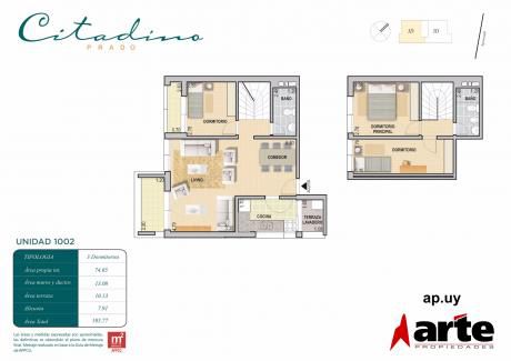 Penthouse! 3 Dorm, Cocina Definida, Terrazas!