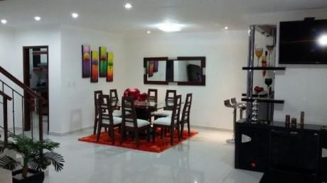 Hermosa Casa Amoblada En Alquiler En Condominio Zona Norte
