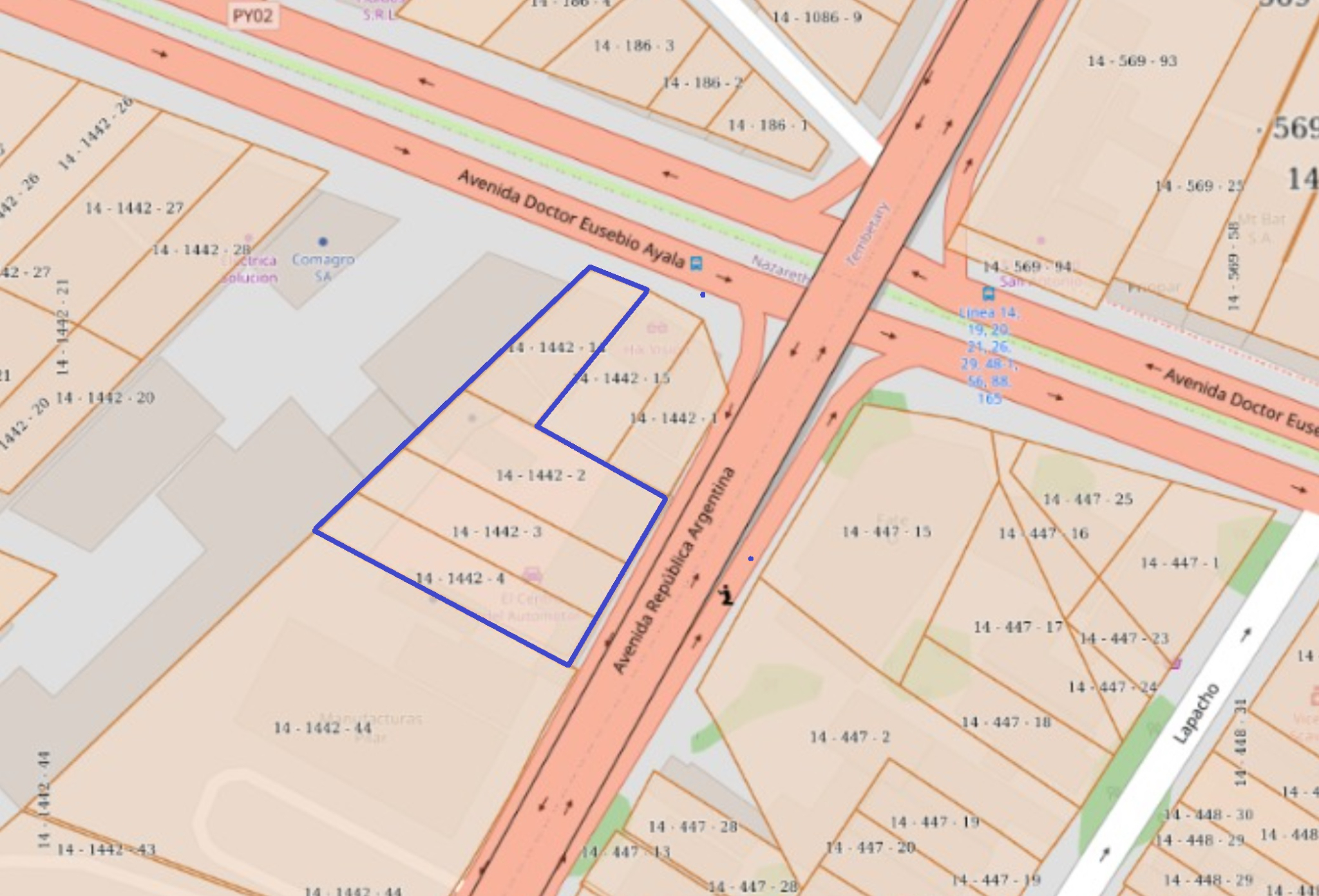 En Venta Terreno De 2273m2 Sobre Avda. Republica Argentina Y Avda. Eusebio Ayala — foto 2